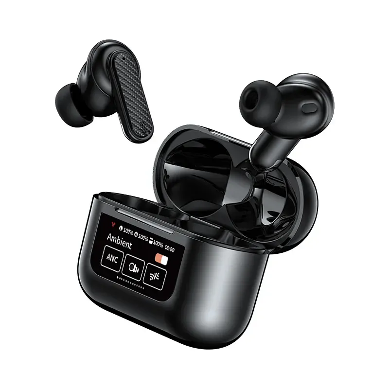 ANC+ENC Bluetooth Earbuds with Touch Screen